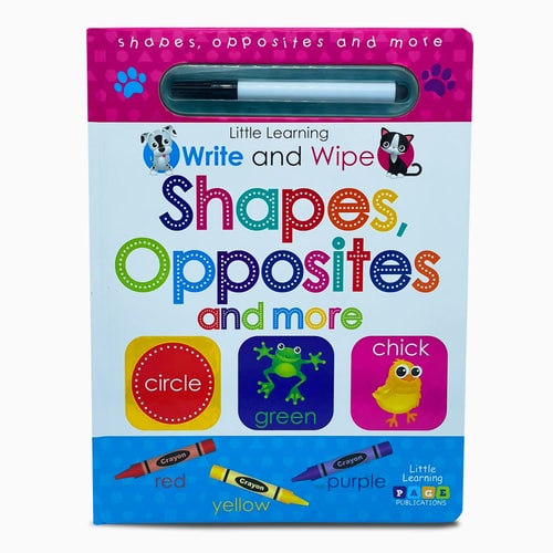 Write and Wipe Shapes, Opposites, and More