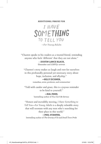 I Have Something to Tell You--For Young Adults